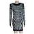Schwarzes Balmain-Kleid, Strass und Zebra-Muster