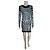Schwarzes Balmain-Kleid, Strass und Zebra-Muster - Ansicht 2