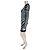 Schwarzes Balmain-Kleid, Strass und Zebra-Muster - Ansicht 6