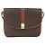 Céline Celine Vintage Macadam Tela e Pelle Marrone
