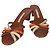 Mule in pelle di serpente con punta aperta Manolo Blahnik Marrone