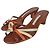 Mule in pelle di serpente con punta aperta Manolo Blahnik Marrone - vista 2