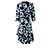 Carolina Herrera Karolina Herrera Midikleid mit schwarz-weißen Blumen - Ansicht 3