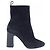 Botas de Suede Donna Line de Louis Vuitton Negro