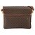 Céline Celine Vintage Macadam Schultertasche aus Canvas und Leder Braun - Ansicht 2