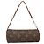 Pochette Papillon Mini in Tela Monogram Louis Vuitton Marrone
