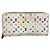 Portafoglio Zippy Monogram Multicolore Louis Vuitton Rosa Bianco