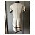 Vestido Chanel Crema de Seda y Viscosa con Botones Logo CC Crudo - vista 7