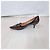 Salvatore Ferragamo décolleté a punta anni 2000 Marrone Nero - vista 4