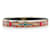 Bracciale rigido in smalto Hermès Argento Rosso Multicolore  - vista 1