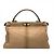 Borsa Peekaboo Medium di Fendi Cammello - vista 2