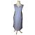 Vintage Yves Saint Laurent Canvas Kleid Blau Grau 38/M