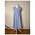 Vintage Yves Saint Laurent Canvas Kleid Blau Grau 38/M - Ansicht 3