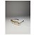 Vintage Givenchy randlose Sonnenbrille Silber Braun Gelb