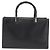 Gucci Vintage Bamboo Handle Leather Small Schwarz