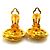 Orecchini a clip in metallo dorato Chanel Coco Mark D'oro - Ansicht 4