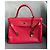 Hermès Kelly 35 in pelle Togo vermiglio con finiture oro - vista 4