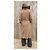 Abrigo Ralph Lauren de tweed de lana con cuello de piel de cordero Marrón claro - vista 3