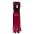 Vestido midi sin mangas de jersey elástico ombré Sangria de Prabal Gurung Púrpura - vista 3