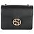 Borsa Small Interlocking G in pelle di vitello nera Gucci Nero