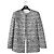 Chanel 22S Runway Sequin CC Logo Black and White Jacket FR 40