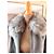 Claudie Pierlot Abrigo gris con cuello de piel - vista 5