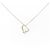 Autre Marque Collana Cuore in Oro K10 e Diamante Star Jewelry Rosa Bianco
