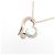 Autre Marque Collana Cuore in Oro K10 e Diamante Star Jewelry Rosa Bianco - vista 3