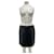 Falda de cuero negra Eric Bompard Negro