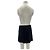 Anine Bing Mini falda negra de lino Negro - vista 2