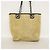 Chanel Deauville Canvas Kettentasche Schwarz Weiß Beige - Ansicht 10