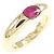 Anello Ellipse Cartier in oro giallo 18K e rubino
