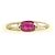 Anello Ellipse Cartier in oro giallo 18K e rubino - vista 2