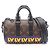 Borsa Tote Keepall XS in gomma Louis Vuitton Marrone Nero Multicolore Monogramma