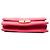 Prada Rosa Morbido Pelle Chevron Impunture Turn Lock Catena Crossbody - vista 3