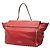 Borsa trapezoidale media in pelle rossa Rockstud di Valentino Rosso - vista 2