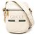 Gucci Mini Crossbody in Pelle Grana Bianca con Logo Bianco
