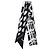 Bufanda de seda negra estampada Louis Vuitton
