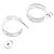 Tiffany & Co Orecchini Tiffany Atlas Hoop Bianco - vista 3