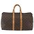 Borsa Keepall Louis Vuitton in tela Monogram 45 Marrone