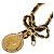 Timeless Collana in nastro con moneta vintage di Chanel Nero
