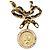 Timeless Collana in nastro con moneta vintage di Chanel Nero - vista 2