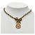 Timeless Collana in nastro con moneta vintage di Chanel Nero - vista 7