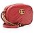 Borsa a tracolla mini GG Marmont in pelle Matelassé Gucci Rosso - vista 2