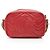 Borsa a tracolla mini GG Marmont in pelle Matelassé Gucci Rosso - vista 3