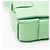 Bolso cruzado Cassette de piel de cordero Bottega Veneta Verde - vista 10