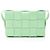 Bolso cruzado Cassette de piel de cordero Bottega Veneta Verde - vista 3