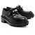 Hermès Kalbsleder Kelly First Oxford Slipper - Größe 7 / 37 Schwarz - Ansicht 2