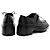 Hermès Kalbsleder Kelly First Oxford Slipper - Größe 7 / 37 Schwarz - Ansicht 3