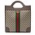 Gucci GG Supreme Ophidia Offene Handtasche Braun